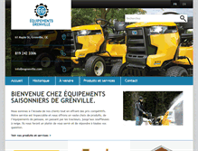 Tablet Screenshot of equipementssaisonniersgrenville.com